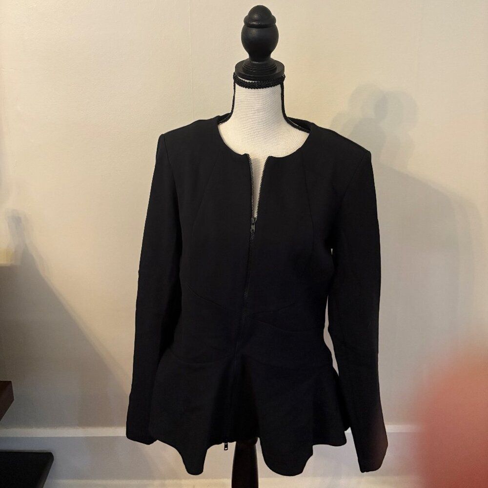 Cabi Crisscross Zip Dress Jacket Size S